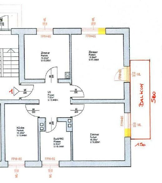 Wohnung zur Miete 560 € 3 Zimmer 70,8 m²<br/>Wohnfläche Wetzelsdorf Graz 8052