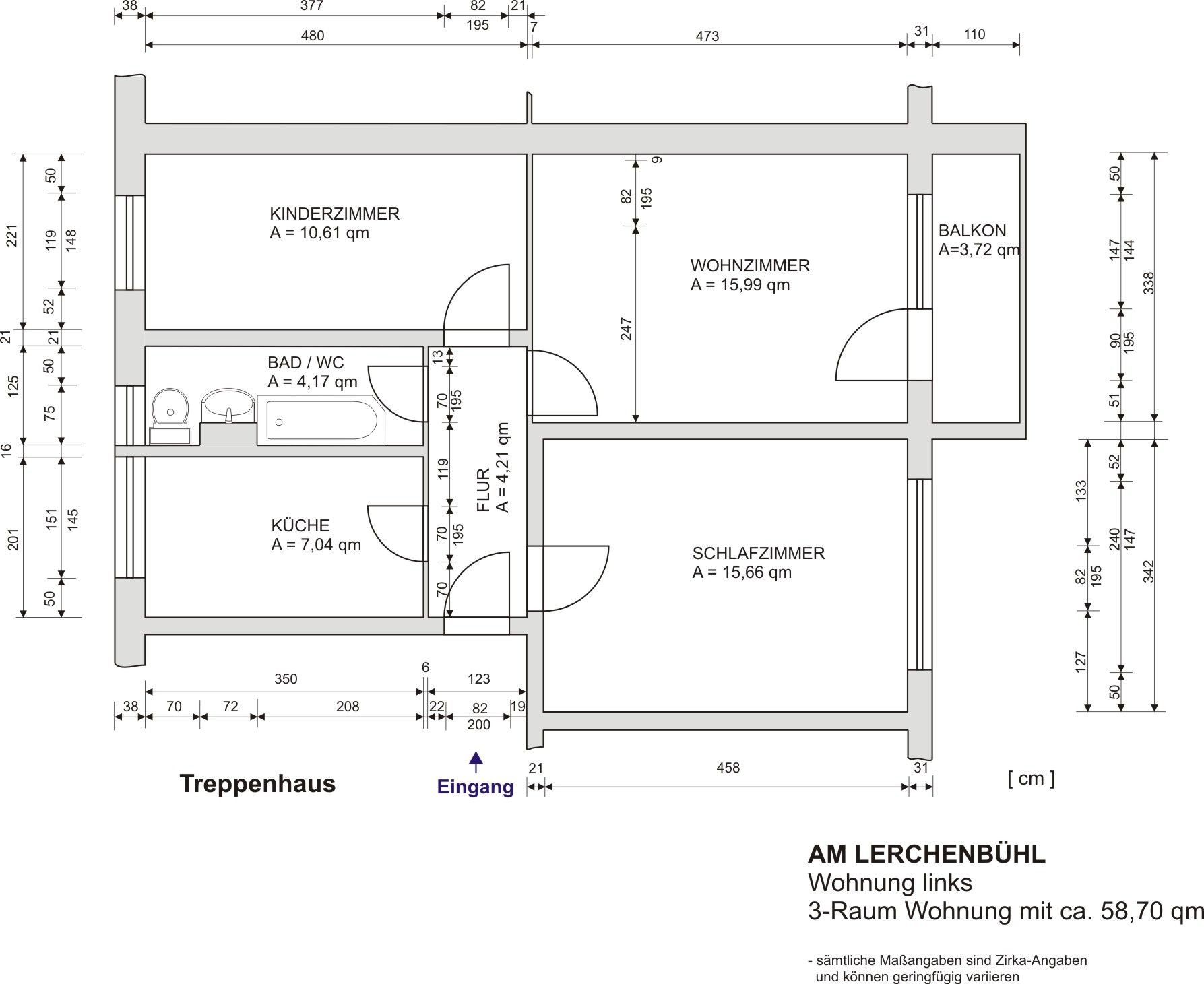 Wohnung zur Miete 311 € 3 Zimmer 58,7 m²<br/>Wohnfläche 4.<br/>Geschoss Am Lerchenbühl 41 Saalfeld Saalfeld/Saale 07318