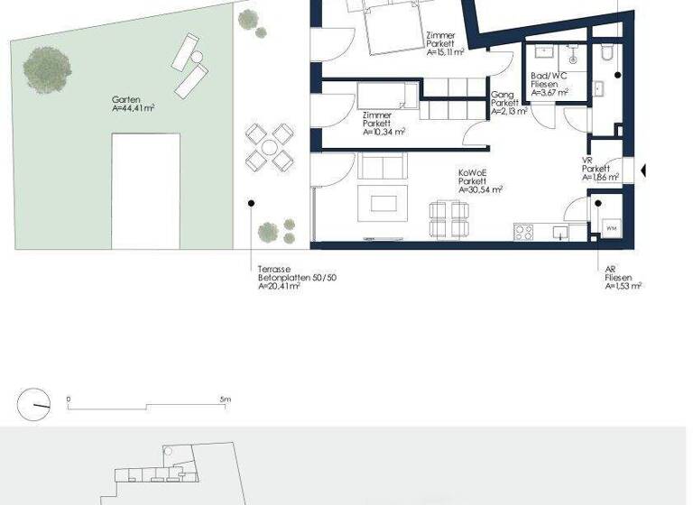 Wohnung zur Miete 801 € 3 Zimmer 68,2 m² EG frei ab 01.05.2026 Neubaugasse 41 Lend Graz 8020