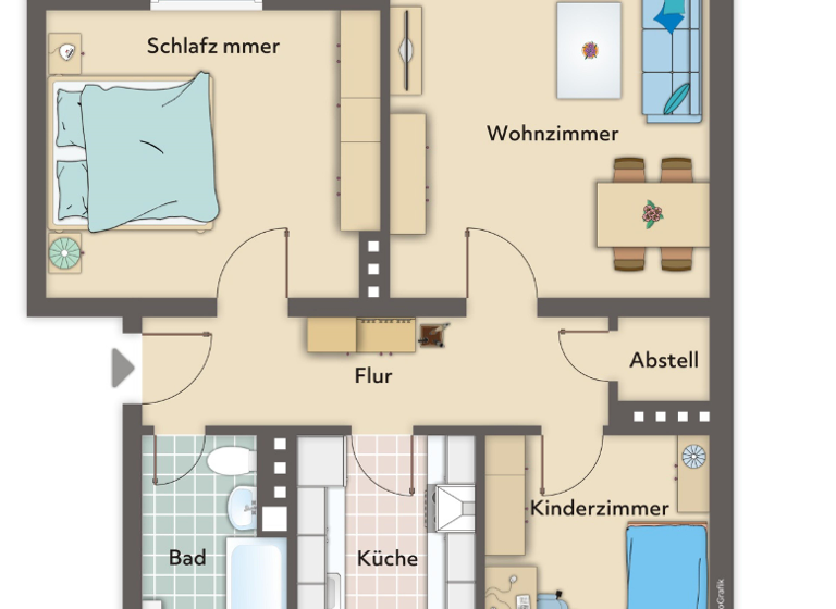 Wohnung zur Miete 1.039 € 2,5 Zimmer 66 m² 2. Geschoss frei ab sofort Kochweg 5 Buchholz 21244
