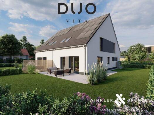 Doppelhaushälfte zum Kauf - Erstbezug provisionsfrei 605.453 € 4,5 Zimmer 123,2 m² 352 m² Grundstück Eichelberg Bayreuth 95448