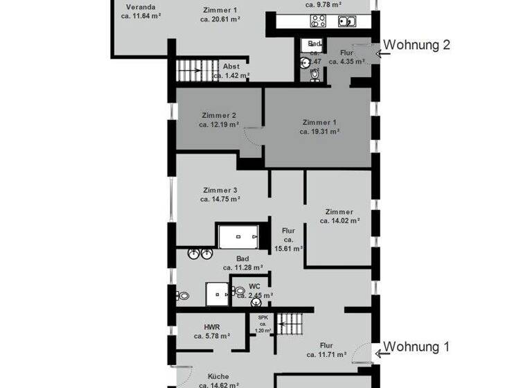 Mehrfamilienhaus zum Kauf 750.000 € 10 Zimmer 395 m² 1.387 m² Grundstück Ahrensburg 22926