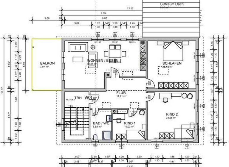 Wohnung zum Kauf provisionsfrei 395.000 € 4 Zimmer 120 m² 1. Geschoss Lenbach Strasse 20 Weißenhorn Weissenhorn 89264