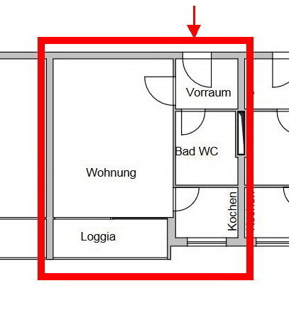 Wohnung zum Kauf 85.000 € 1 Zimmer 29,2 m²<br/>Wohnfläche 1.<br/>Geschoss Parkstr. Bad Füssing Bad Füssing 94072