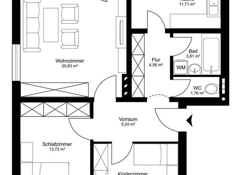 Wohnung zum Kauf 274.000 € 3 Zimmer 73,2 m² Bruck an der Großglocknerstraße 5671