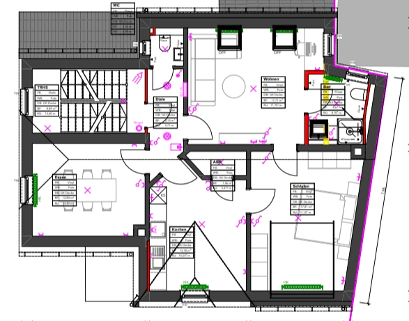 Wohnung zur Miete 852 € 3 Zimmer 74,1 m²<br/>Wohnfläche 2.<br/>Geschoss ab sofort<br/>Verfügbarkeit Taunusstrasse Geisenheim Geisenheim 65366