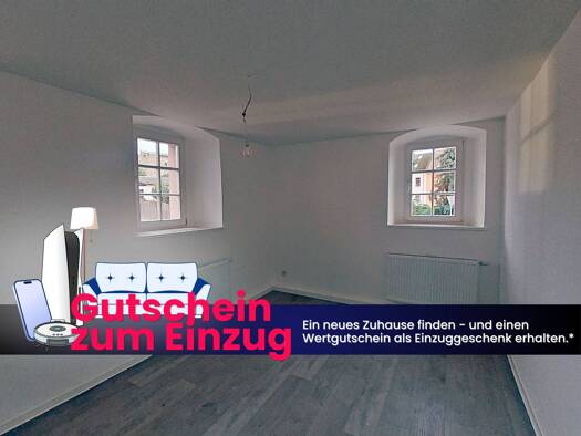 Wohnung zur Miete 299 € 2 Zimmer 49,6 m² EG frei ab 01.10.2026 Mohsdorfer Straße 13 Burgstädt Burgstädt 9217