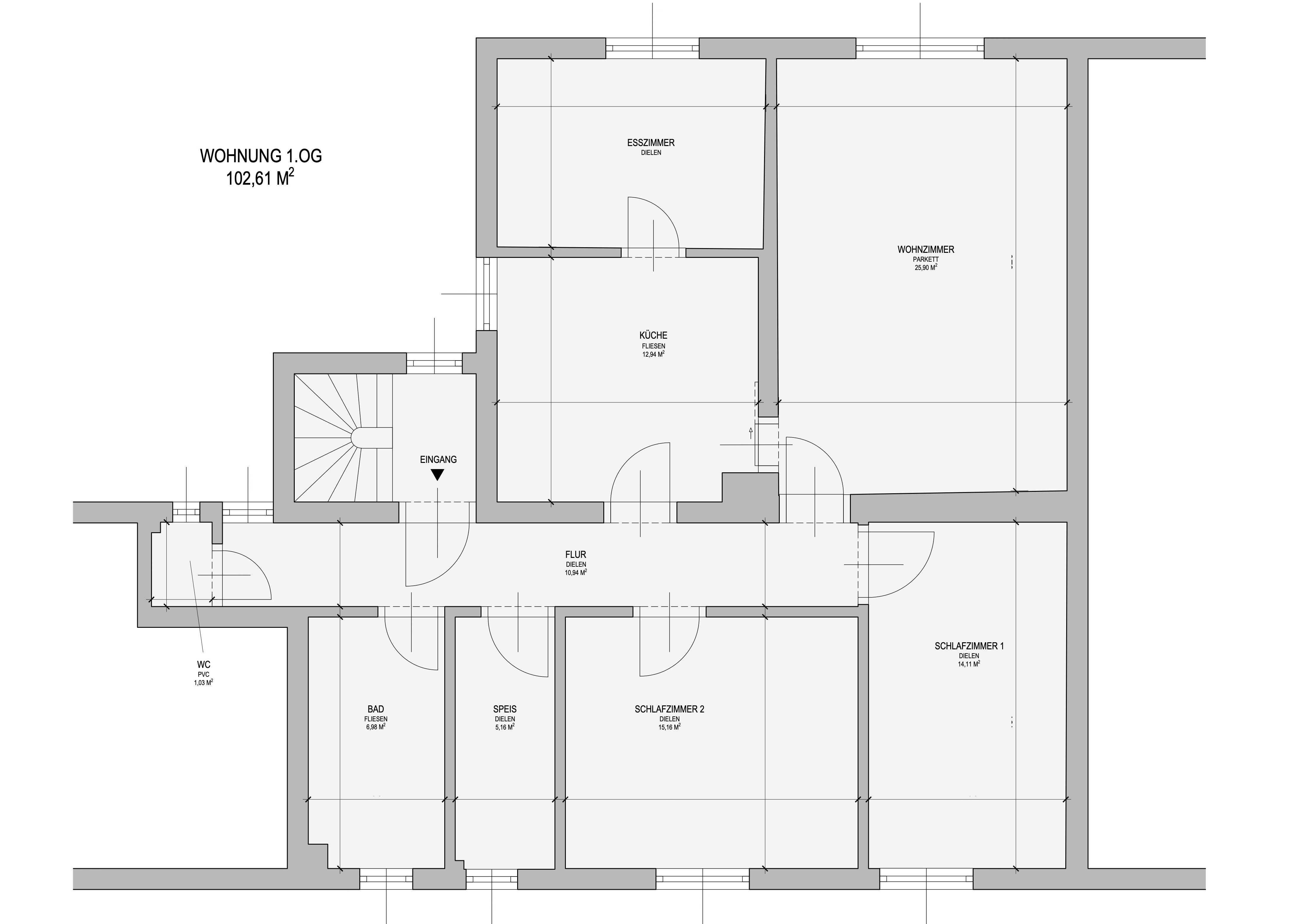 Wohnung zur Miete 900 € 4,5 Zimmer 102,6 m²<br/>Wohnfläche 1.<br/>Geschoss Bachgasse Hallstadt Hallstadt 96103