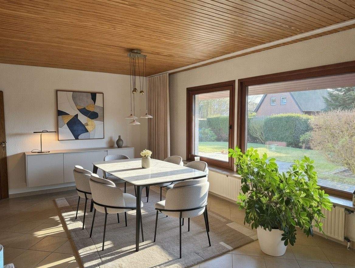 Immobilie in Ellerau - Lichtdurchfluteter Familien-Bungalow mit großem Vollkeller und Süd-West-Garten in Ellerau - Bild 4