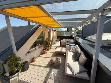 Penthouse zur Miete 2.000 € 3 Zimmer 88 m² Geschoss 4/4 frei ab 15.09.2025 Heinrich-Helbing-Straße 35 Bramfeld Hamburg 22177