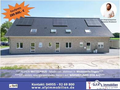 Reihenmittelhaus zum Kauf 289.900 € 4 Zimmer 125 m² 500 m² Grundstück frei ab sofort Steenfelde Westoverledingen 26810