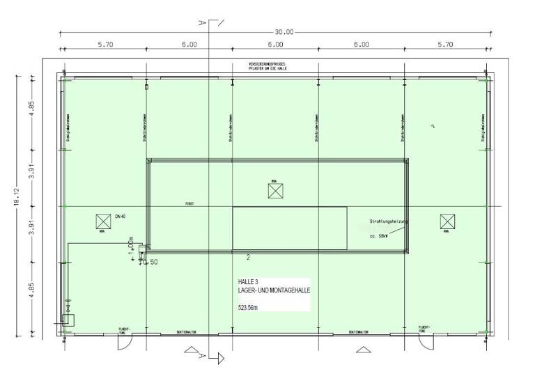 Lagerhalle zur Miete 8,50 € 523,6 m² Lagerfläche Süd Rosenheim 83026