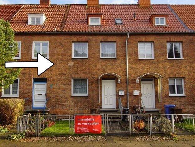 Reihenmittelhaus zum Kauf 270.000 € 3 Zimmer 92 m² 271 m² Grundstück Frankenvorstadt Stralsund 18439