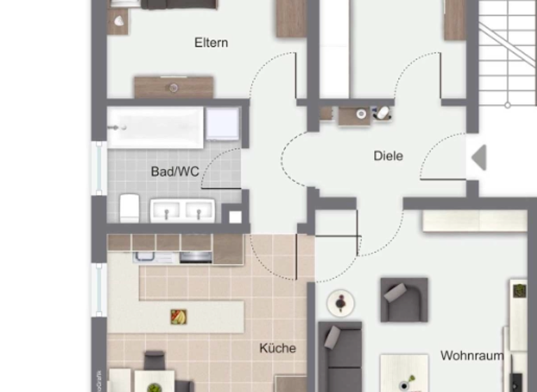 WG-Zimmer zur Miete 695 € 3,5 Zimmer 80 m² Geschoss 2/4 frei ab 01.05.2026 Stadtprozelten 97909