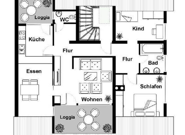 Wohnung zum Kauf 340.000 € 3 Zimmer 92 m² Semliner Str. 7 Bürgermoos Tettnang 88069