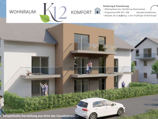 Terrassenwohnung zum Kauf - Neubau provisionsfrei 364.395 € 3 Zimmer 71,5 m² EG Kreuther Straße 12 Bernhardswald 93170