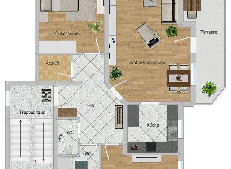 Wohnung zum Kauf 199.000 € 3 Zimmer 74 m² 3 Geschosse frei ab sofort Ahldorf Horb am Neckar 72160