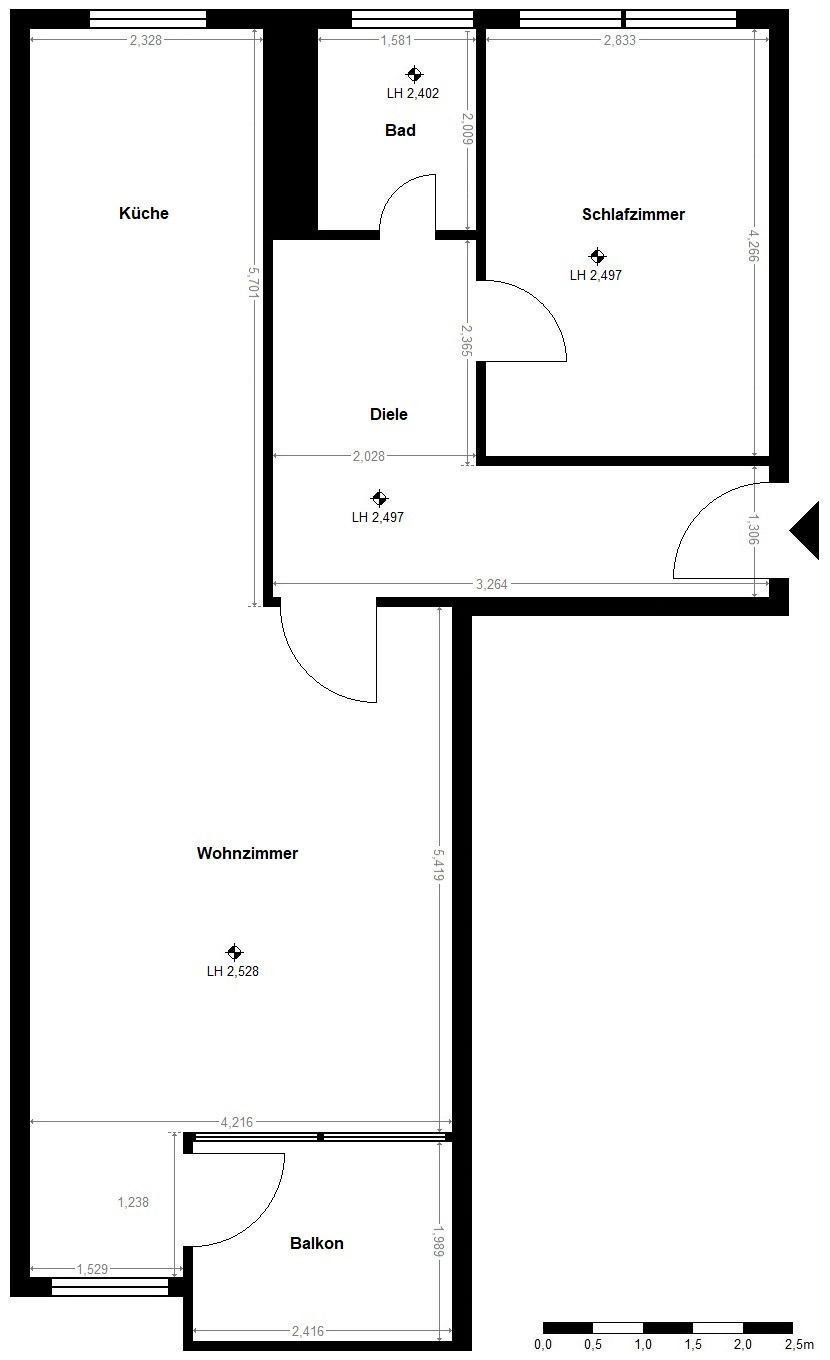 Wohnung zum Kauf 399.000 € 2 Zimmer 65,4 m²<br/>Wohnfläche Halensee Berlin 10711