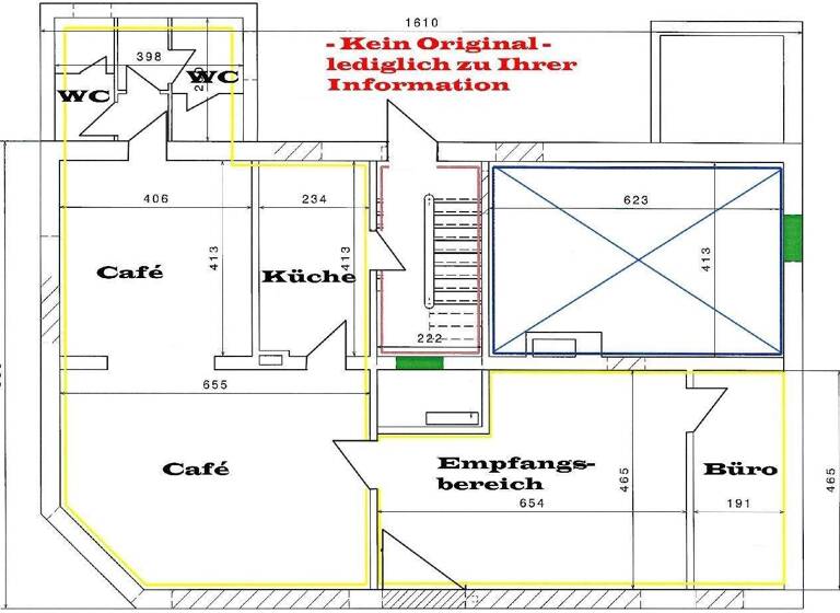 Bürofläche zur Miete provisionsfrei 650 € 3 Zimmer 81,7 m² Bürofläche Hinsbeck Nettetal 41334