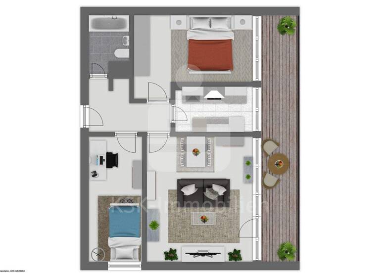 Wohnung zum Kauf 129.000 € 3 Zimmer 75 m² 4. Geschoss Menden Sankt Augustin 53757