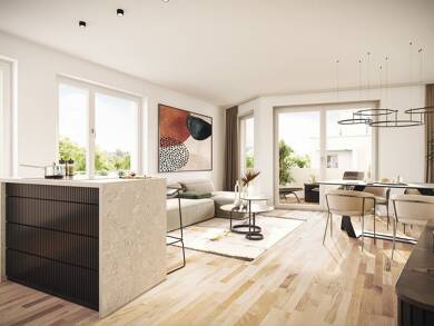 Wohnung zum Kauf - Neubau 566.700 € 3 Zimmer 74 m² 1. Geschoss Zugspitzstraße 7 Hochzoll Augsburg 86163