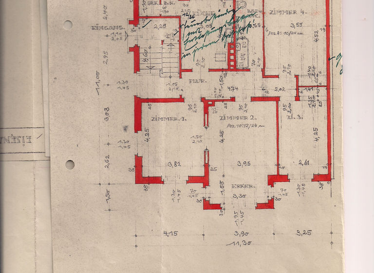 Wohnung zur Miete 700 € 4 Zimmer 100 m² Geschoss 1/3 frei ab sofort Stolzestraße 19 Eisenach 99817