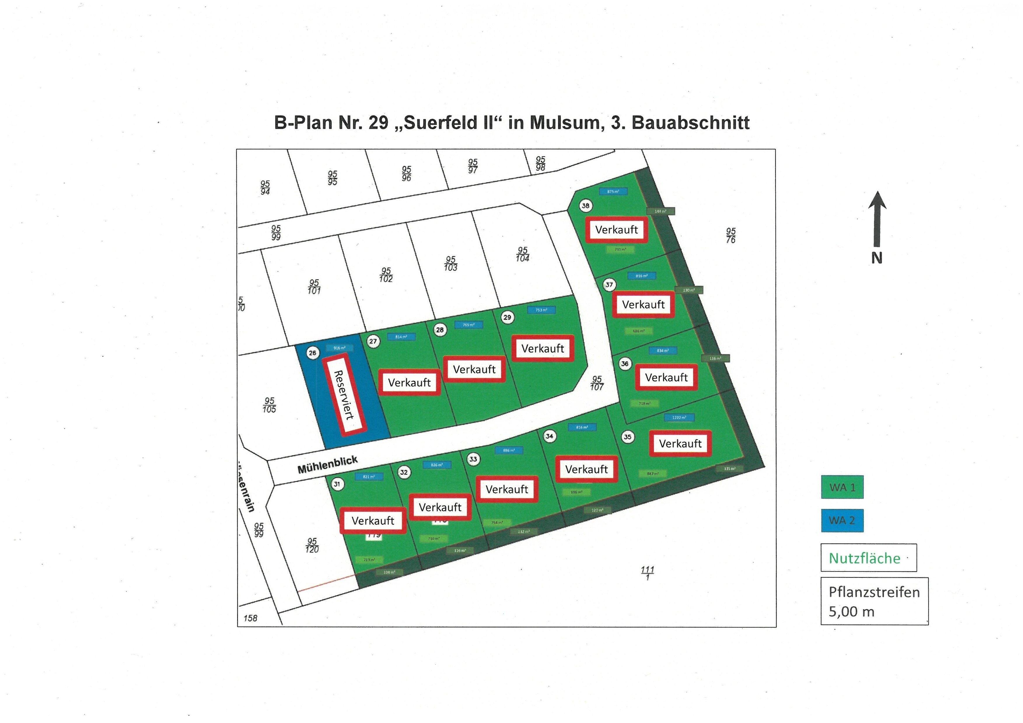 Grundstück zum Kauf provisionsfrei 95.625 € 765 m²<br/>Grundstück Mühlenblick Kutenholz Kutenholz 27449