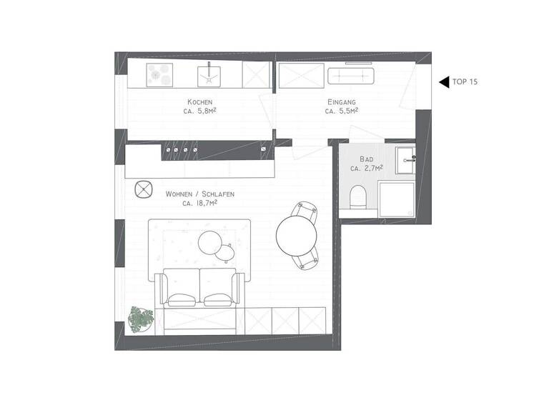 Studio zum Kauf 499.000 € 1 Zimmer 33,9 m² 4. Geschoss Wien 1010