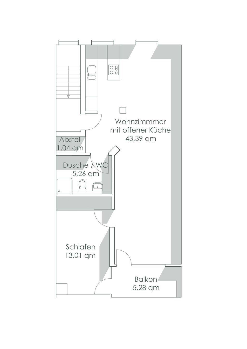 Wohnung zum Kauf 620.000 € 2 Zimmer 64 m²<br/>Wohnfläche 2.<br/>Geschoss ab sofort<br/>Verfügbarkeit Winterhude Hamburg 22299