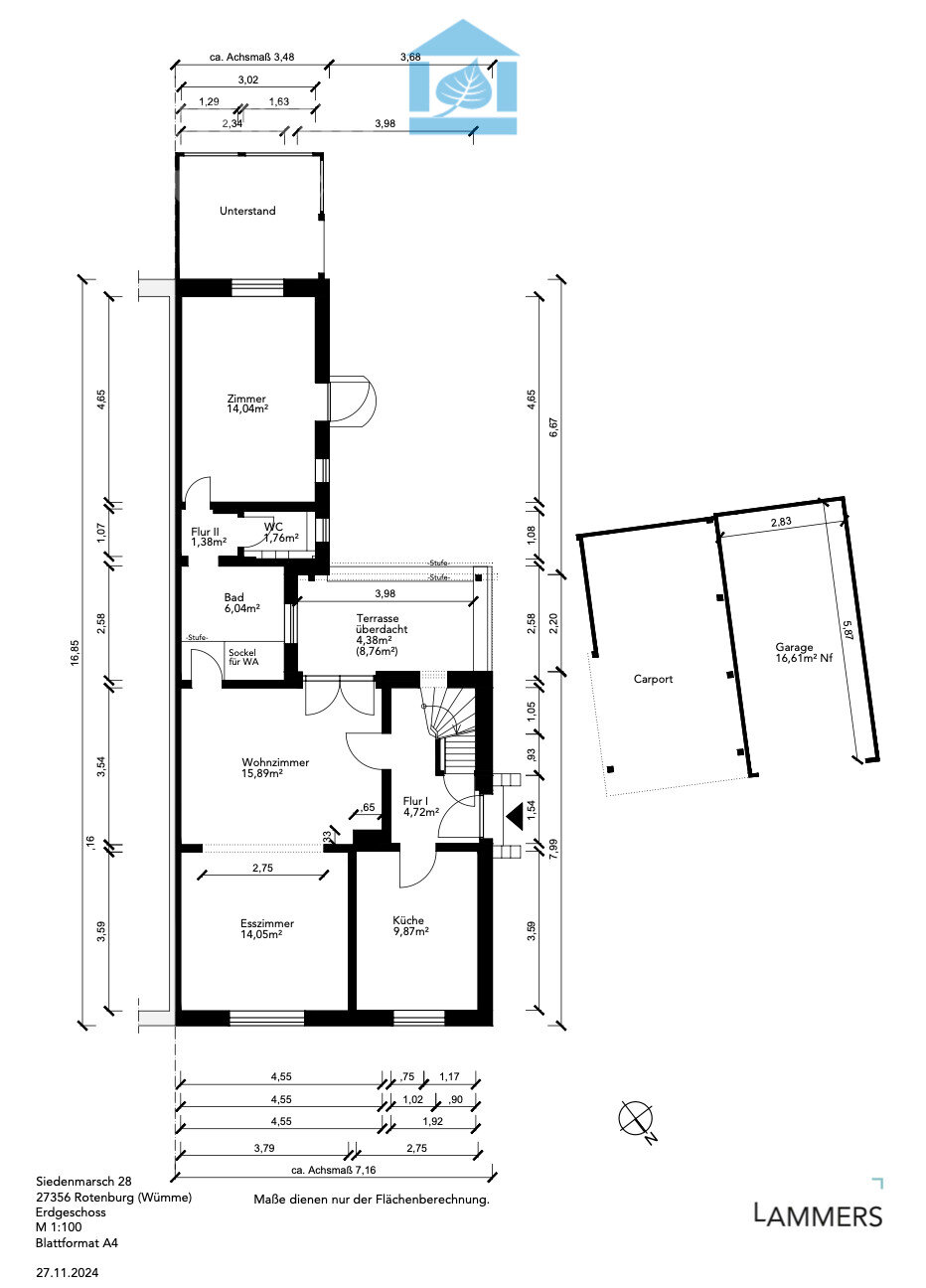 Doppelhaushälfte zum Kauf 225.000 € 5 Zimmer 119,8 m²<br/>Wohnfläche 662 m²<br/>Grundstück Rotenburg - Kernstadt Rotenburg (Wümme) 27356