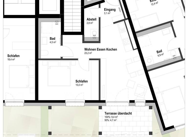 Wohnung zum Kauf provisionsfrei 325.465 € 2 Zimmer 54,7 m²<br/>Wohnfläche Ludwigsfeld Neu-Ulm 89231