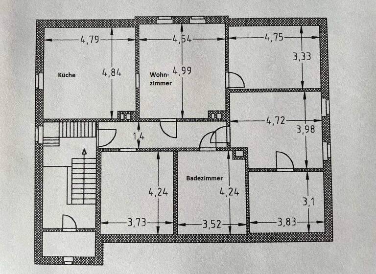 Wohnung zur Miete 690 € 5 Zimmer 115 m² Auer Str. 82 Bernsbach Lauter-Bernsbach OT Oberpfannenstiel 08315