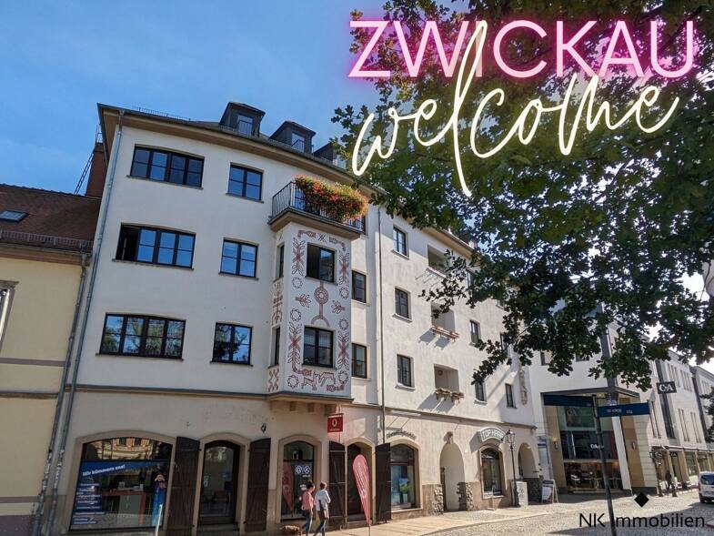 Wohnung zur Miete 650 € 4 Zimmer 100,2 m² 2. Geschoss Schumannpl. 3 Innenstadt 112 Zwickau 08056