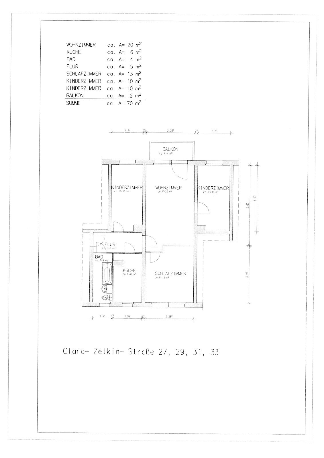 Wohnung zur Miete 380 € 4 Zimmer 68,1 m²<br/>Wohnfläche 3.<br/>Geschoss Clara-Zetkin-Straße 27 Hermsdorf 07629