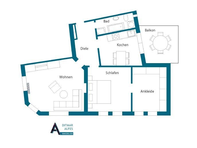 Wohnung zur Miete 570 € 3 Zimmer 105 m²<br/>Wohnfläche 1.<br/>Geschoss Kurfürstenstr.8 Neustadt Arnsberg 59821