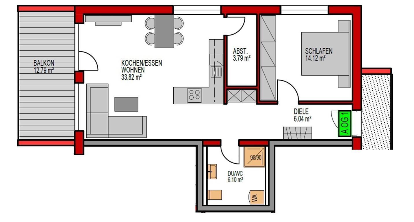 Wohnung zur Miete 650 € 2 Zimmer 68,7 m²<br/>Wohnfläche Zum Fernblick 3 Neukirchen Neukirchen vorm Wald 94154