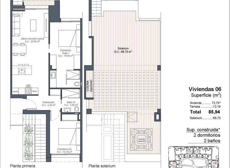 Bungalow zum Kauf provisionsfrei 304.000 € 3 Zimmer 73 m² 78 m² Grundstück Calle Gerona 6 Ciudad quesada 03170