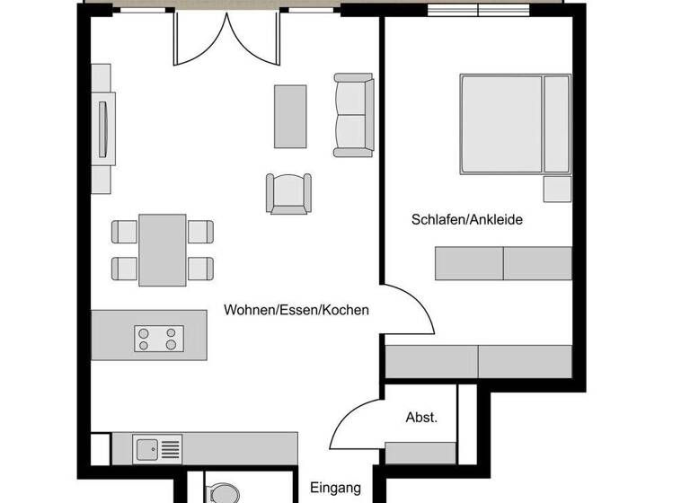 Wohnung zur Miete 1.160 € 2,5 Zimmer 82 m² EG frei ab 01.04.2026 Weitmar Bochum 44795
