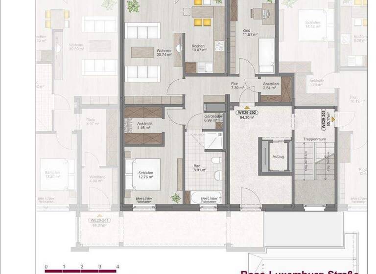 Wohnung zur Miete 691 € 3 Zimmer 84,3 m² frei ab sofort Rosa-Luxemburg-Straße 29 Pößneck,Stadt Pößneck 07381