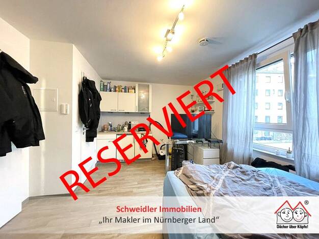 Studio zum Kauf als Kapitalanlage geeignet 112.000 € 1 Zimmer 20,9 m² Tafelhof Nürnberg 90443