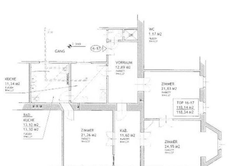 Wohnung zur Miete 1.172 € 4 Zimmer 118,3 m² Wien 1110
