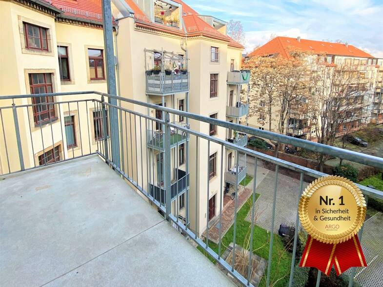 Wohnung zur Miete 1.120 € 3 Zimmer 83,9 m² 3. Geschoss Baluschekstr. 1 Löbtau-Nord (Ebertplatz) Dresden 01159