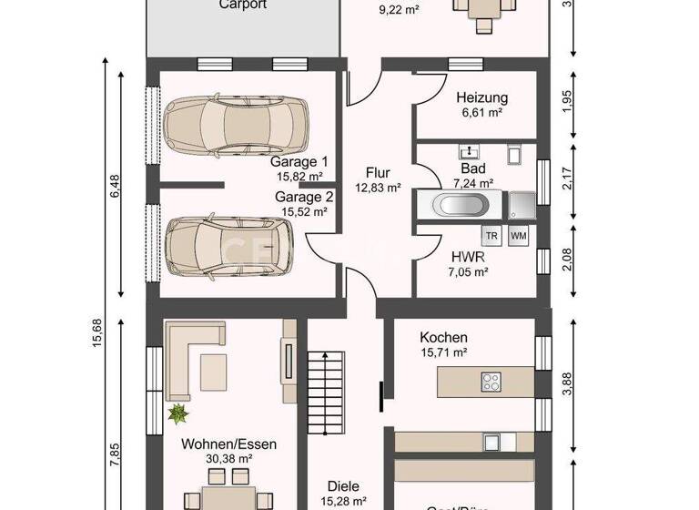 Einfamilienhaus zum Kauf 254.700 € 5 Zimmer 172,5 m² 934 m² Grundstück Wiarden Wangerland 26434