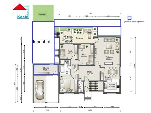 Wohnung zur Miete 1.175 € 5 Zimmer 138 m² Malsch Malsch 76316
