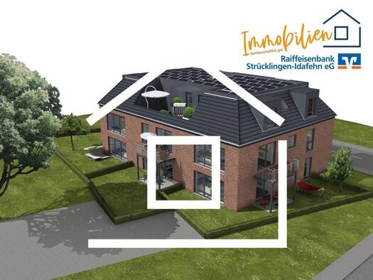 Penthouse zum Kauf - Erstbezug 429.000 € 3 Zimmer 122,3 m² Westrhauderfehn Rhauderfehn 26817