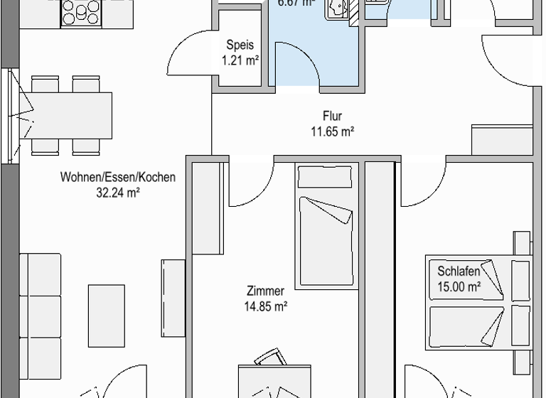 WG-Zimmer zum Kauf provisionsfrei 388.900 € 3 Zimmer 95 m² 1. Geschoss frei ab 01.11.2026 Sontheim Sontheim an der Brenz 89567