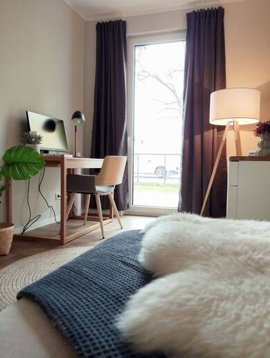 Wohnung zur Miete 559 € 1 Zimmer 32,6 m² EG frei ab sofort Kasernen West Bamberg 96052