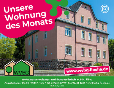 Wohnung zur Miete 300 € 2 Zimmer 57 m² 3. Geschoss frei ab sofort Augustusburger Straße 132 Flöha Flöha 09557