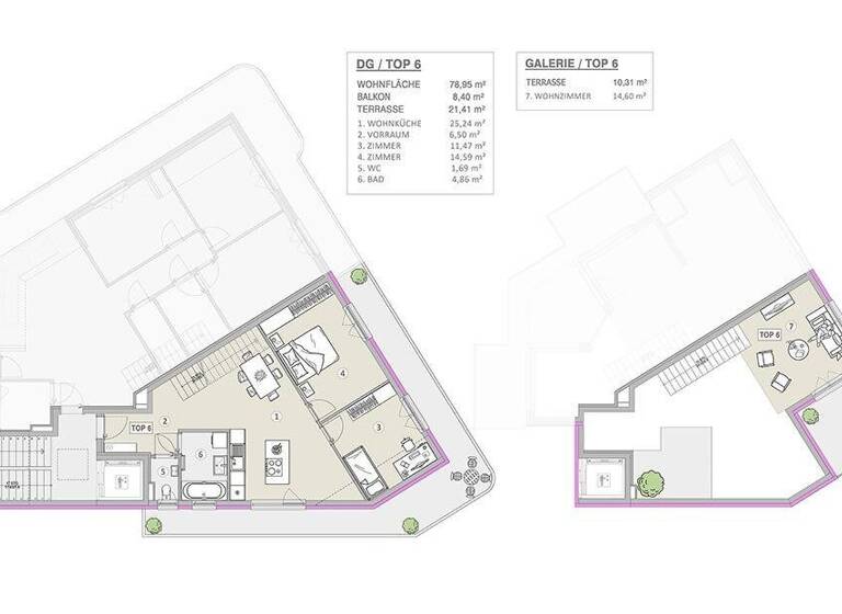 Wohnung zum Kauf - Erstbezug 645.000 € 3 Zimmer 79 m² Wien 1210