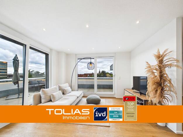 Penthouse zur Miete 1.460 € 3,5 Zimmer 93 m² 5. Geschoss frei ab sofort Mitte Sindelfingen 71063